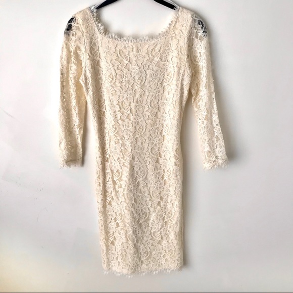 DVF Lace Zarita Dress US size 0 Ivory NWT - Picture 4 of 7